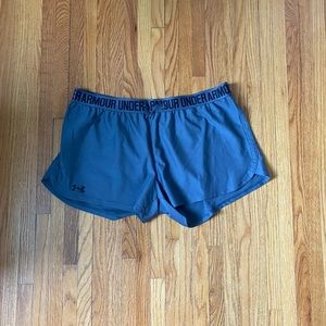 Gray Womens Under Armor Shorts